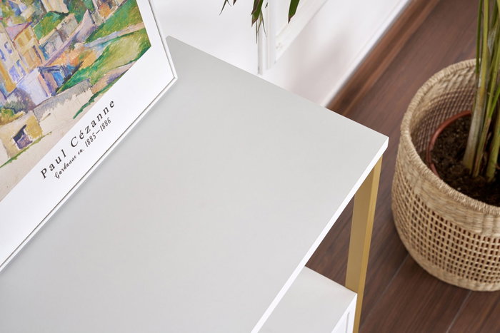Nordure Solace Consola Blanca y Dorada